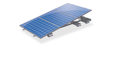 Zonneschans - Landscape configuratie met 3 panelen - ValkTriple 