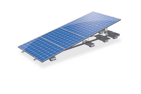 ValkQuattro | Solar ramp for 4 panels - Van der Valk Solar Systems