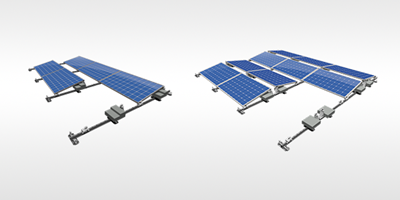 Montegasysteem zonnepanelen plat dak ValkPro+ in landscape en portrait opstelling