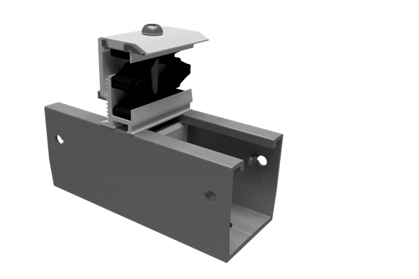 Side View ValkPitched Trapezoidal Landscape Clamp
